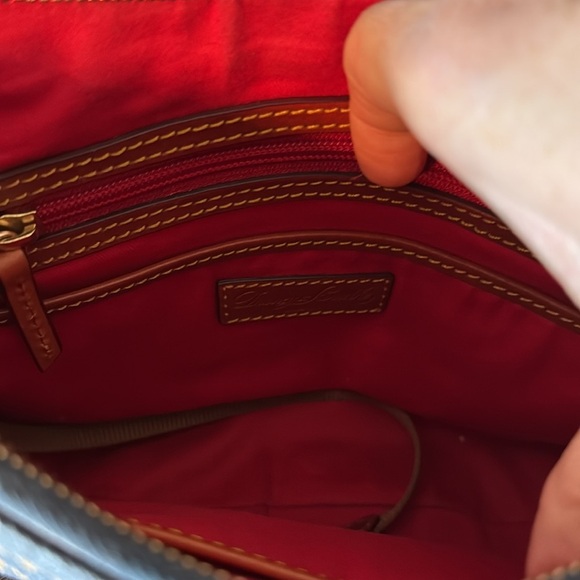 Dooney & Bourke Blue and Gold Logo Bag - Picture 5 of 5